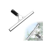 25cm Professional Window Squeegee, Stainless Steel Window Wiper with Rubber Blade and Comfort Grip, Streak-Free Glass Cleaning Tool for Windows, Shower Doors, Bathroom Mirrors, Tiles