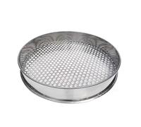 25cm Round 304 Stainless Steel Food Sieve - Durable Sifter for Baking,with Precision Hole Sizes (1-50mm) - 1 Piece(50mm)