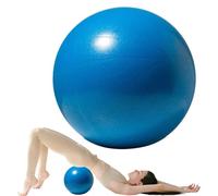 25cm Soft Pilates Ball - 9.8 Inch Exercise, Mini Barre, Gym Ball Inflatable Straw For Easy Inflation - Perfect for Yoga, Pilates, Core Training, Physical Therapy and Balance (Home & Gym & Office)