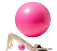 25cm Soft Pilates Ball - 9.8 Inch Exercise, Mini Barre, Gym Ball Inflatable Straw For Easy Inflation - Perfect for Yoga, Pilates, Core Training, Physical Therapy and Balance (Home & Gym & Office)