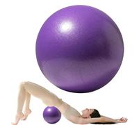 25cm Soft Pilates Ball - 9.8 Inch Exercise, Mini Barre, Gym Ball Inflatable Straw For Easy Inflation - Perfect for Yoga, Pilates, Core Training, Physical Therapy and Balance (Home & Gym & Office)