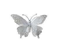 25Cm Sparkling Butterfly Christmas Tree Ornament Handmade Meshes Elegant Holiday Homes Party Decorations Mesh Butterfly Decoration