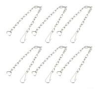 25cm Stop Valve Chain with Hook and C-Ring(6PCS)