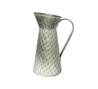 25cm (Tall) Distressed Decorative Metal Jug Vintage Suitable for Artificial/Dried Flowers Vase Display Ornament Pitcher Tall