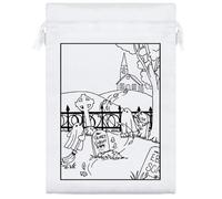25cm 'The Caretakers' Satin Drawstring Bag/Pouch (SB00115300)