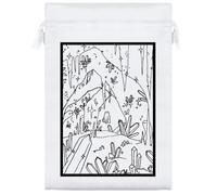 25cm 'The Crystal Cave' Satin Drawstring Bag/Pouch (SB00115320)