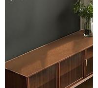 25cm Wide Leather Table Runner in Light Brown - Waterproof Heat Resistant Table Cover for Farmhouse Dining Table/Kitchen/Party/Boho Home Decor(Brown,25x130cm)