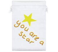 25cm 'You Are A Star' Satin Drawstring Bag/Pouch (SB00106112)