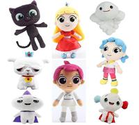 (25CM1) 30cm Anime True And The Rainbow Kingdom Bartleby Cat Plush Toy True Rainbow King Zee Grizelda Frookie Stuffed Doll Kid Gift