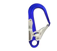 25Fkn Heavy Duty Rock Climbing Caving Fall Protection Harness Lanyard Spring Automatic Lock Fall Arrest Carabiner Snap Hook