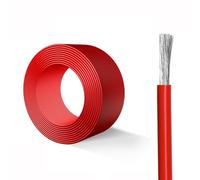 25FT-100FT 8-30 Gauge Silicone Wire, 32-392°F High Temp Voltage Electronic Cable Tinned Copper Core, FT-2 Flame Retardant Flexible Heat Resistant for Boiler, Lighting, Appliances(50ft,14AWG)