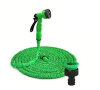 25FT-200FT Expandable Magic Hose 7 Water Spraying Functions Gun Durable Materials Garden Watering Tools Lightweight Design(Green,22.5M or 75FT)