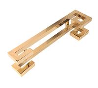 25Ft Adjustable Push Pull Bar Handle for Glass/Wooden Doors Garage Shed Hotel OfficeDurable Stainless Steel Hardware Set Back to Back C Shape 80Cm/31.5In