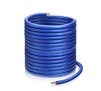 25FT Blue 4 AWG Automotive Wire Cable, Heavy Duty 12V Power Cable for Car Audio, Battery Connections, Marine Wiring, Trolling Motor, Flexible Durable Silicon Copper Clad Aluminum (CCA) Wire RV RC