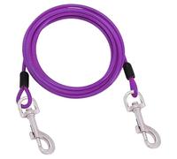25ft Dog Tie Out, Dog Leash Heavy Duty Tie Out for Large Dogs Up to 125lbs Pull Force, Dogs Runner for Yard Outdoor and Camping, Heavy, Blue yzG898 (Purple, 32x26cm)