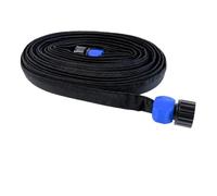 25ft Flexible Flat Soaker Trousers Heavy Duty Lawn Water Saving Drip | Heavy Duty Leakproof 25ft Flat Soaker Hose Saves Water By Delivering Targeted Deep Root Hydration Directly To Soil Bed