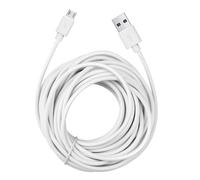 25ft Micro USB Cable, Extra Long Extension Power Cord White for Home Security Camera
