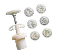 25g Dessert Pressing Molds Chinese Characters Shape Baking Pastries Molds ABS Texture Dessert Tool for Family and Party Home Baking Tool