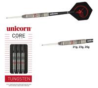Unicorn Core Plus Win Tungsten Darts Silver 25 g