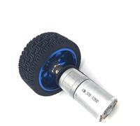 25GA-370 DC 24V Encoder Motor Gear 4mm Shaft With Bracket Coupling 65mm Wheel 12-1931 RPM 1Pcs(22RPM)