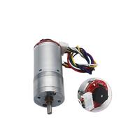 25GA370 DC Geared Motor with Encoder and Speed Dial High Power and 6V 12V 24V JGA25-370B(77 RPM,24V)