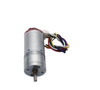 25GA370 DC Geared Motor With Encoder Torque 12V 12/16/26-1360RPM JGA25-370B 25mm Gear Reducer 1Pcs(Motors and Bracket,60 RPM)