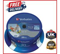 25GB Blu-ray Discs 6x Speed Inkjet Printable 25 Pack Spindle Datalife