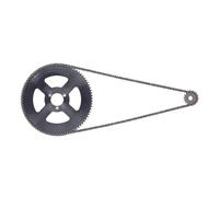 25H Drive Sprocket Chain Set, Chain Wheel Sprocket for DIY 47CC 49CC Mini Motorcycles, Steel