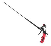 25inch Extended Foam Gun - Non-Stick PTFE Coated Basket,Heavy Duty Spray Foam Insulation Gun,Professional Foam Dispensing Gun,Pu Expanding Foam Gun for Caulking, Filling, Sealing(RED)