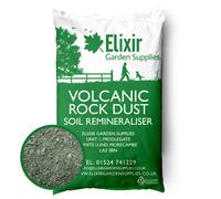 (25kg, Bag) Elixir Gardens | Volcanic Rock Dust Organic Fertiliser | Soil Re-Mineraliser and Compost Activator | 500g - 25kg