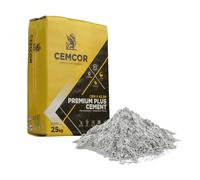 25kg Cemcor High Strength Premium Cement 42.5N - Ideal For Structural Concrete Reinforced Foundations Pre Cast Elements Pouring Concrete Slabs Preparing Mortar For Masonry Work - 1 x 25kg Bag