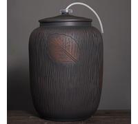 25kg Ceramic Rice Storage Containe With Lid, Rice Bucket, Grain Dispenser, Chinese Retro Ceramic Tea Jar, Large Sealed Rice Box, Chinese Design Porcelain Bottle, For Beans Corns Wheat Oatmeal(A2-25kg)