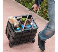 25Kg Multipurpose Foldable Shopping Trolley Cart Handle Wheel Camping Caddy Boot