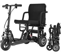 25KM Long Range Folding Mobility Scooters for Adults and Seniors Weight 25KG, Power Electric Mobility Scooters 3 Wheeled, Lightweight Motorized Scooters Support 120KG