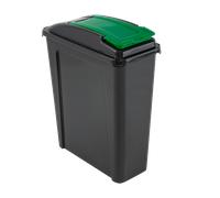 VFM Recycling Bin With Lid 25 Litre Green