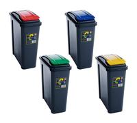 25L 50L Plastic Recycle Bin Lift Top Lid Rubbish Dustbin Kitchen Garden Waste