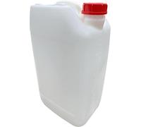 25L Anti Glug Water Container | UN Approved Stackable Bottle Container + Tamper Evident Cap | Perfect for Storage of Potable Water Liquids NATURAL