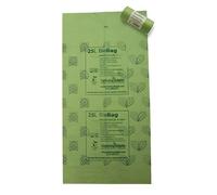 25L Biodegradable & Compostable Liners - 25 Bags/Roll | Eco-Friendly Corn Starch Food Waste Bags for 25L Kitchen Caddy Bins | Strong & Leakproof Bin Liners