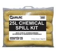 25L Chemical Spill Kit - UK Manufactured - Aggressive Chemicals & Petroleum & Hydrocarbons