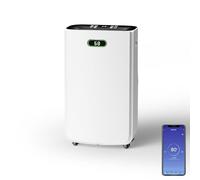 25L/Day Dehumidifier for Home - Ultra Quiet & Energy Efficient - Ideal for Bedroom, Basement, Bathroom - Auto Humidity Control - Continuous Drainage & Water Tank - Compact & Portable