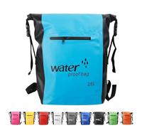 25L Dry Bag,SkyBlue Waterproof Bag Backpack with Adjustable Shoulder Strap,Large Capacity Swimming Bags 2L/5L/10L/15L/20L/25L/30L Dry Sack for Paddle Boarding,Wet Bags for Travel,Outdoor Camping