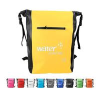 25L Dry Bag,Yellow Waterproof Bag Backpack with Adjustable Shoulder Strap,Large Capacity Swimming Bags 2L/5L/10L/15L/20L/25L/30L Dry Sack for Paddle Boarding,Wet Bags for Travel,Outdoor Camping