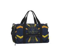 25L Gym Bag with Shoe Compartment Multidimensional Space Travel Duffel, Waterproof Sports Holdall with Trolley Sleeve, Weekend Cabin Bag for Men Women
