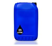 25L JERRY CAN | UN Approved Stackable Bottle Container + Tamper Evident Cap | Perfect for Storage of Potable Water Liquids Waste | Food Grade BLUE