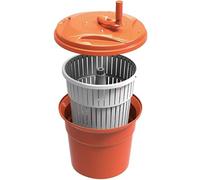 25L Large Salad Spinner Manual Lettuce Dryer for Restaurants - Commercial Grade Jumbo Capacity Vegetable and Fruit Spinner