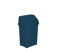 25L Litre Midnight Navy Plastic Kitchen Swing Bin Rubbish Waste Bin, Recycle Dustbin Bathroom Rubbish Trash Refused Bins - Made In UK.