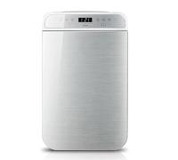 25L Mini Fridge For Bedrooms Car Refrigerator Electric Reefer Food Heater & Beverage Cooler Table Top Fridge For Cars, Homes, Offices, And Dorms AC+DC Power Compatibility(Silver,Digital display)