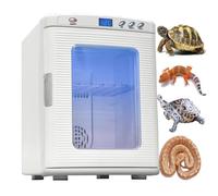 25L Reptile Egg Incubator with Digital Temperature Control(5-60°C) - for Snake,Tortoise,and Lizard Breeding - Herp Nursery Hatch with LED Display, Auto-Turn,and Dual Ventilation