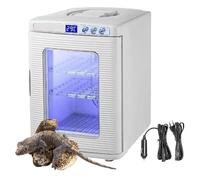 25L Reptile Incubator Egg Incubator, Scientific Lab Incubator Cooling and Heating Thermostat Box with Digital LED Lighting, 5°C-60°C Temperature Control, for Reptiles Chameleon Lizard Turtle(White)