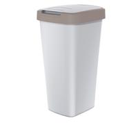 25L Sorting Waste Bin Recycling Segregation 2-Way Flap 5 Colours Trash Can Solid